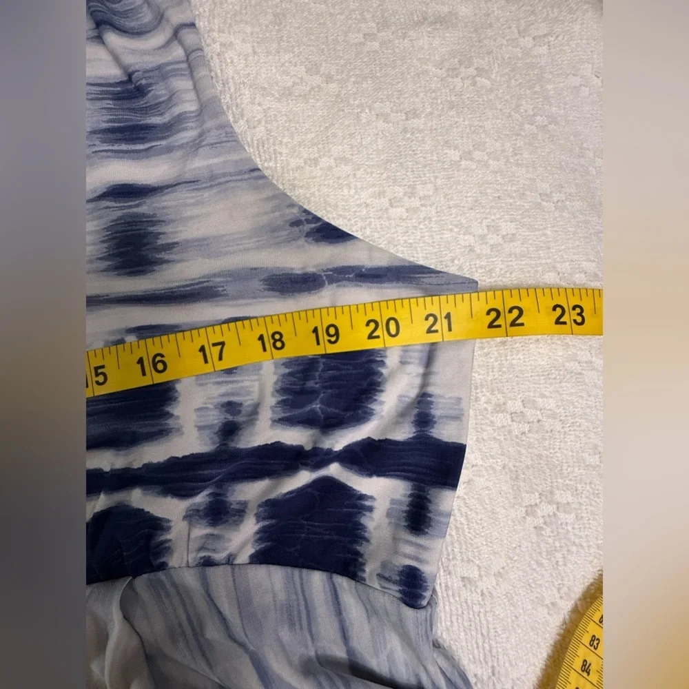 Ruby Rd. Navy and White Patterned Maxi Dress - Picture 3 of 5